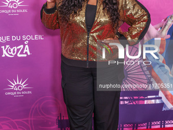 Loni Love arrives at Cirque du Soleil's 'KOOZA' Red Carpet Premiere held at the Santa Monica Pier on October 24, 2024 in Santa Monica, Los A...