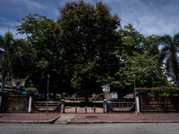 A general view of a park at the Tak Bai city center. Daily life in Tak Bai, Narathiwat, Thailand, on October 25, 2024. Tak Bai is the site o...