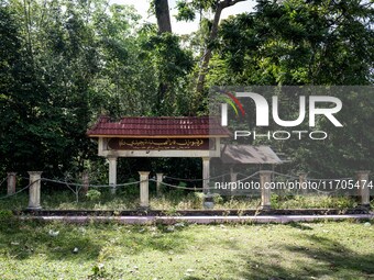 A memorial for the victims of the Tak Bai Incident is at Wadil-Husen Mosque in Pattani. Daily life continues in Tak Bai, Narathiwat, Thailan...