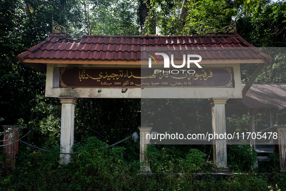 A memorial for the victims of the Tak Bai Incident is at Wadil-Husen Mosque in Pattani. Daily life continues in Tak Bai, Narathiwat, Thailan...