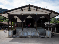 Wadil-Husen Mosque is in Pattani. Daily life occurs in Tak Bai, Narathiwat, Thailand, on October 25, 2024. Tak Bai is the site of an inciden...