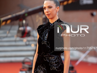 Barbara Chichiarelli attends the ''Supereroi'' red carpet during the 19th Rome Film Festival at Auditorium Parco Della Musica in Rome, Italy...