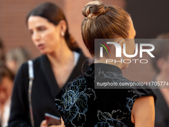 Barbara Chichiarelli attends the ''Supereroi'' red carpet during the 19th Rome Film Festival at Auditorium Parco Della Musica in Rome, Italy...