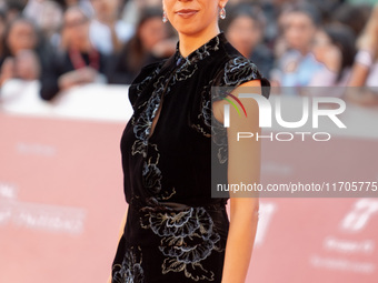 Barbara Chichiarelli attends the ''Supereroi'' red carpet during the 19th Rome Film Festival at Auditorium Parco Della Musica in Rome, Italy...