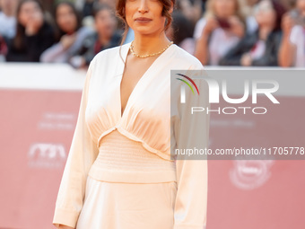 Giorgia Spinelli attends the ''Supereroi'' red carpet during the 19th Rome Film Festival at Auditorium Parco Della Musica in Rome, Italy, on...