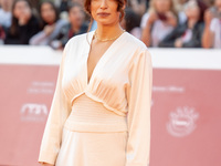 Giorgia Spinelli attends the ''Supereroi'' red carpet during the 19th Rome Film Festival at Auditorium Parco Della Musica in Rome, Italy, on...