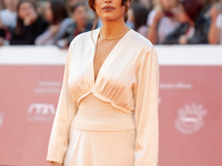 Giorgia Spinelli attends the ''Supereroi'' red carpet during the 19th Rome Film Festival at Auditorium Parco Della Musica in Rome, Italy, on...