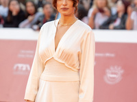 Giorgia Spinelli attends the ''Supereroi'' red carpet during the 19th Rome Film Festival at Auditorium Parco Della Musica in Rome, Italy, on...