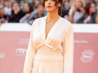 Giorgia Spinelli attends the ''Supereroi'' red carpet during the 19th Rome Film Festival at Auditorium Parco Della Musica in Rome, Italy, on...