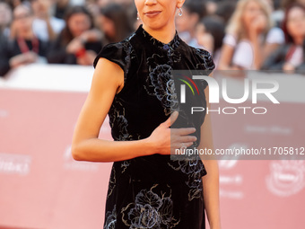 Barbara Chichiarelli attends the ''Supereroi'' red carpet during the 19th Rome Film Festival at Auditorium Parco Della Musica in Rome, Italy...