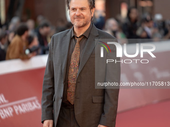 Edoardo Pesce attends the ''Supereroi'' red carpet during the 19th Rome Film Festival at Auditorium Parco Della Musica in Rome, Italy, on Oc...