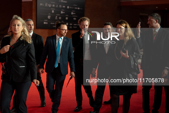 James Franco attends the ''Hey Joe'' red carpet during the 19th Rome Film Festival at Auditorium Parco Della Musica in Rome, Italy, on Octob...