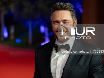 James Franco attends the ''Hey Joe'' red carpet during the 19th Rome Film Festival at Auditorium Parco Della Musica in Rome, Italy, on Octob...