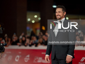 James Franco attends the ''Hey Joe'' red carpet during the 19th Rome Film Festival at Auditorium Parco Della Musica in Rome, Italy, on Octob...