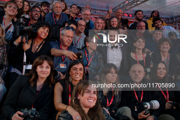 James Franco attends the ''Hey Joe'' red carpet during the 19th Rome Film Festival at Auditorium Parco Della Musica in Rome, Italy, on Octob...