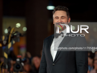 James Franco attends the ''Hey Joe'' red carpet during the 19th Rome Film Festival at Auditorium Parco Della Musica in Rome, Italy, on Octob...