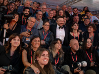 James Franco attends the ''Hey Joe'' red carpet during the 19th Rome Film Festival at Auditorium Parco Della Musica in Rome, Italy, on Octob...