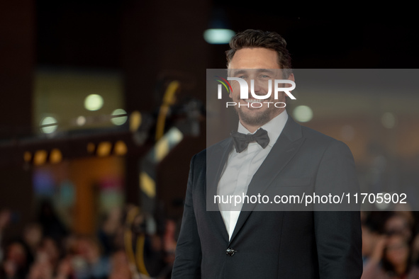 James Franco attends the ''Hey Joe'' red carpet during the 19th Rome Film Festival at Auditorium Parco Della Musica in Rome, Italy, on Octob...