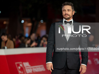 James Franco attends the ''Hey Joe'' red carpet during the 19th Rome Film Festival at Auditorium Parco Della Musica in Rome, Italy, on Octob...