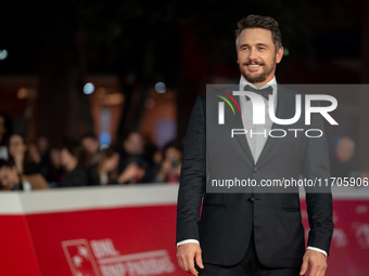 James Franco attends the ''Hey Joe'' red carpet during the 19th Rome Film Festival at Auditorium Parco Della Musica in Rome, Italy, on Octob...