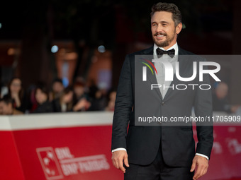 James Franco attends the ''Hey Joe'' red carpet during the 19th Rome Film Festival at Auditorium Parco Della Musica in Rome, Italy, on Octob...