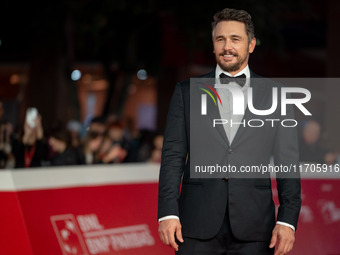 James Franco attends the ''Hey Joe'' red carpet during the 19th Rome Film Festival at Auditorium Parco Della Musica in Rome, Italy, on Octob...