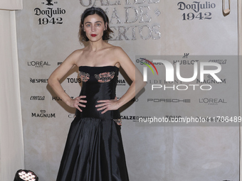 Ilse Salas attends the red carpet for the Vogue Dia de Muertos Gala at Palacio de Mineria in Mexico City, Mexico, on October 24, 2024. (