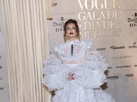 Karla Diaz attends the red carpet for the Vogue Dia de Muertos Gala at Palacio de Mineria in Mexico City, Mexico, on October 24, 2024. (