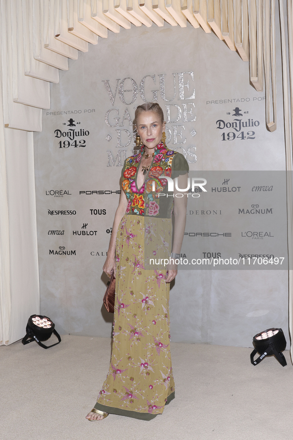 Giuliana Ferrer 'Xuxu' attends the red carpet for the Vogue Dia de Muertos Gala at Palacio de Mineria in Mexico City, Mexico, on October 24,...