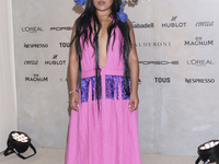 Yalitza Aparicio attends the red carpet for the Vogue Dia de Muertos Gala at Palacio de Mineria in Mexico City, Mexico, on October 24, 2024....