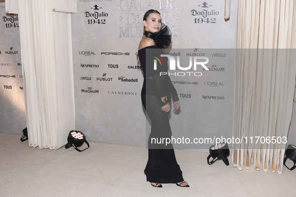 Paulina Goto attends the red carpet for the Vogue Dia de Muertos Gala at Palacio de Mineria in Mexico City, Mexico, on October 24, 2024. 