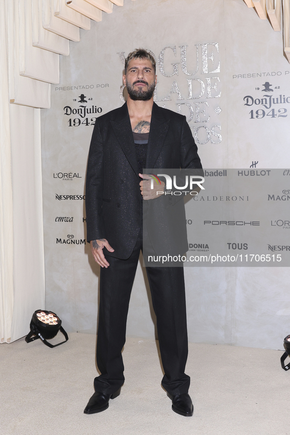 Uriel del Toro attends the red carpet for the Vogue Dia de Muertos Gala at Palacio de Mineria in Mexico City, Mexico, on October 24, 2024. 