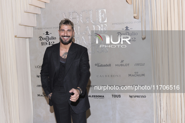 Uriel del Toro attends the red carpet for the Vogue Dia de Muertos Gala at Palacio de Mineria in Mexico City, Mexico, on October 24, 2024. 