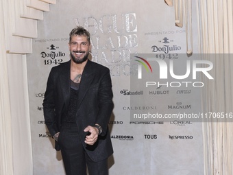 Uriel del Toro attends the red carpet for the Vogue Dia de Muertos Gala at Palacio de Mineria in Mexico City, Mexico, on October 24, 2024. (