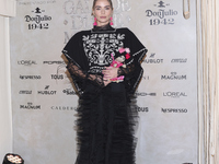 Lulu Mota attends the red carpet for the Vogue Dia de Muertos Gala at Palacio de Mineria in Mexico City, Mexico, on October 24, 2024. (