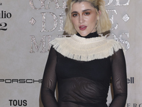 Cassandra Sanchez-Navarro attends the red carpet for the Vogue Dia de Muertos Gala at Palacio de Mineria in Mexico City, Mexico, on October...