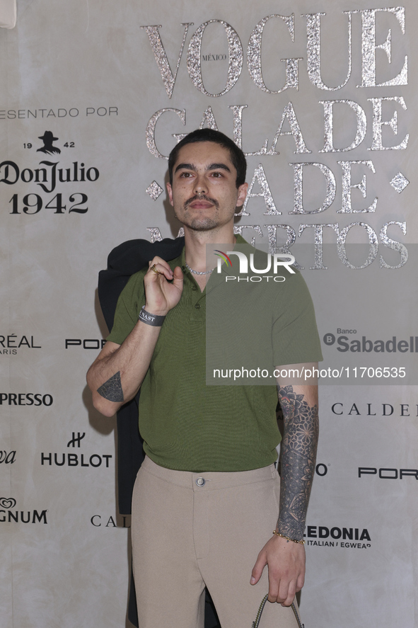 Sergio Mayer Mori attends the red carpet for the Vogue Dia de Muertos Gala at Palacio de Mineria in Mexico City, Mexico, on October 24, 2024...