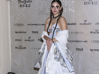 Carla Adell attends the red carpet for the Vogue Dia de Muertos Gala at Palacio de Mineria in Mexico City, Mexico, on October 24, 2024. (