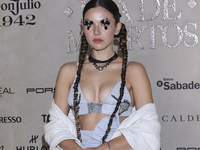 Carla Adell attends the red carpet for the Vogue Dia de Muertos Gala at Palacio de Mineria in Mexico City, Mexico, on October 24, 2024. (