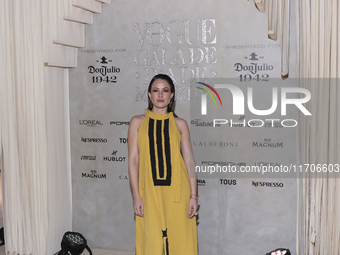 Sofia Lama attends the red carpet for the Vogue Dia de Muertos Gala at Palacio de Mineria in Mexico City, Mexico, on October 24, 2024. (