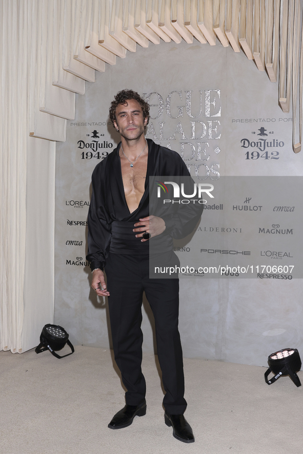 Roberto Romano attends the red carpet for the Vogue Dia de Muertos Gala at Palacio de Mineria in Mexico City, Mexico, on October 24, 2024. 