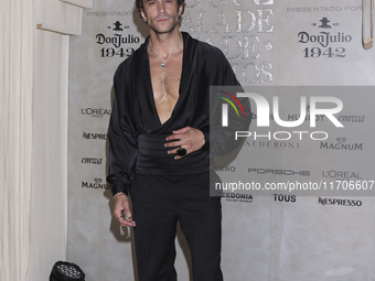 Roberto Romano attends the red carpet for the Vogue Dia de Muertos Gala at Palacio de Mineria in Mexico City, Mexico, on October 24, 2024. (