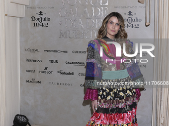 Veronica Montes attends the red carpet for the Vogue Dia de Muertos Gala at Palacio de Mineria in Mexico City, Mexico, on October 24, 2024....