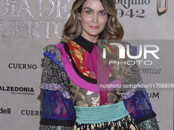 Veronica Montes attends the red carpet for the Vogue Dia de Muertos Gala at Palacio de Mineria in Mexico City, Mexico, on October 24, 2024....