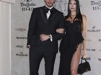 Ivan Amozurrutia and Alina Enero attend the red carpet for the Vogue Dia de Muertos Gala at Palacio de Mineria in Mexico City, Mexico, on Oc...