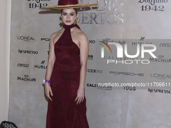 Ana Valeria Becerril attends the red carpet for the Vogue Dia de Muertos Gala at Palacio de Mineria in Mexico City, Mexico, on October 24, 2...