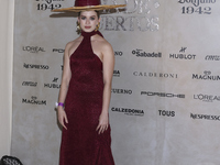 Ana Valeria Becerril attends the red carpet for the Vogue Dia de Muertos Gala at Palacio de Mineria in Mexico City, Mexico, on October 24, 2...