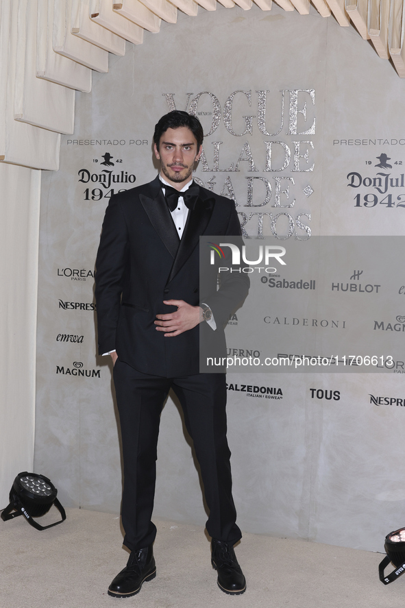 Ivan Amozurrutia attends the red carpet for the Vogue Dia de Muertos Gala at Palacio de Mineria in Mexico City, Mexico, on October 24, 2024....