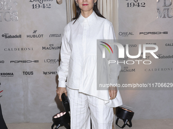 Julieta Venegas attends the red carpet for the Vogue Dia de Muertos Gala at Palacio de Mineria in Mexico City, Mexico, on October 24, 2024....