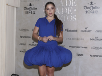 Paulina Davila attends the red carpet for the Vogue Dia de Muertos Gala at Palacio de Mineria in Mexico City, Mexico, on October 24, 2024. (